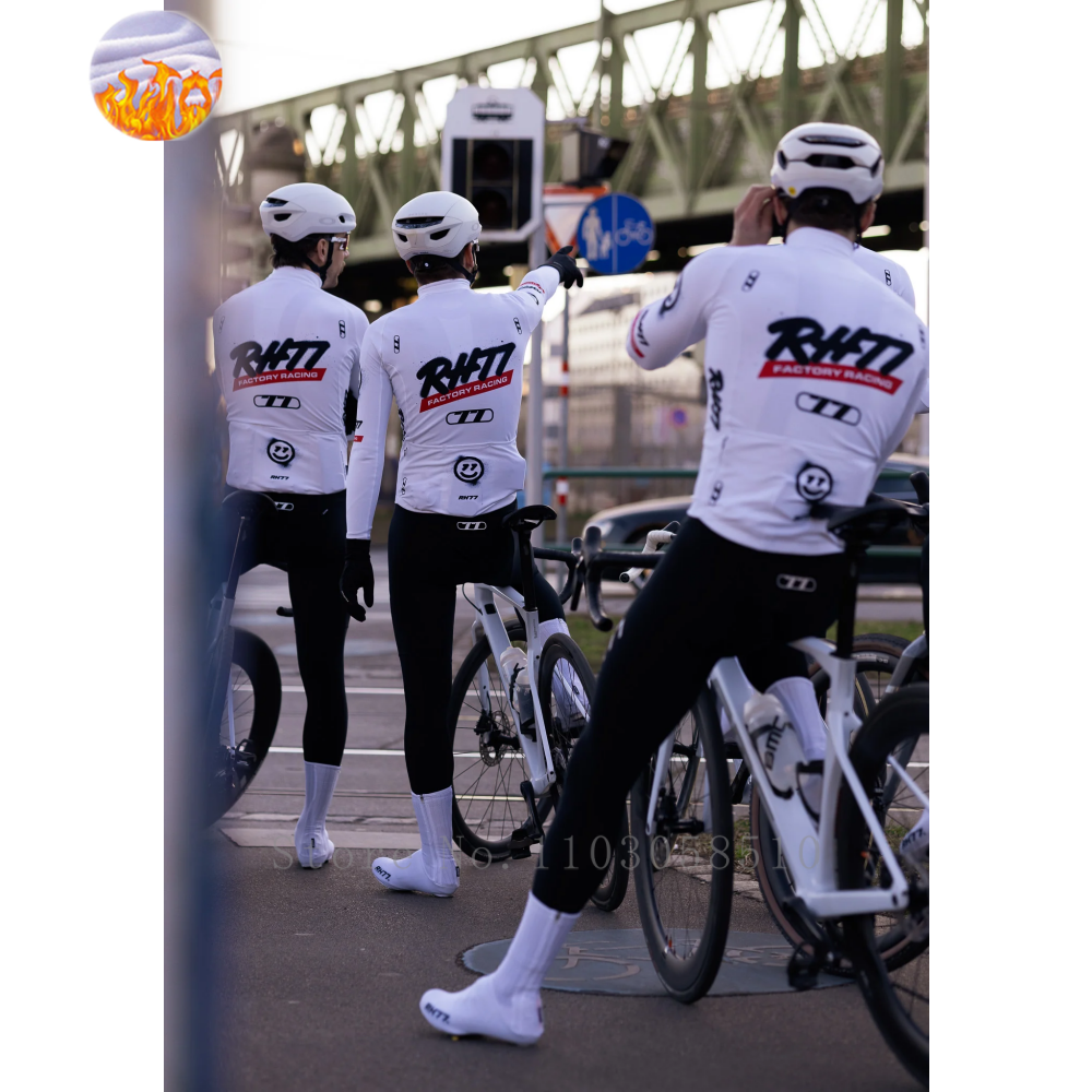 Cycling Commuter Jacket - RH77 Bike Thermal Fleece Bicycle Jersey