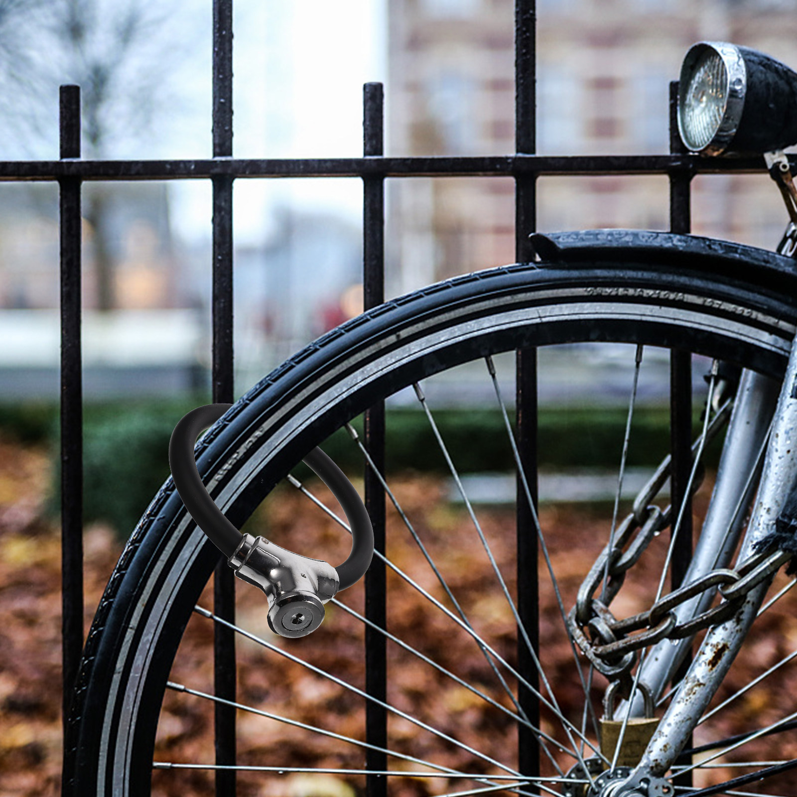 Commuter Bike Lock - 1Set Bike Chain Lock Simple Style