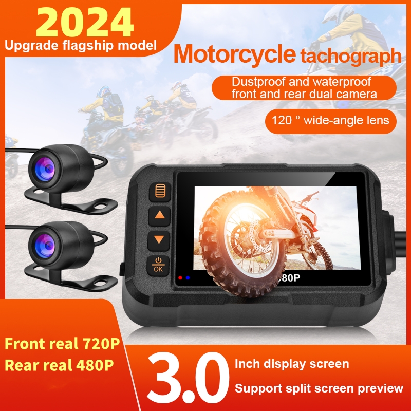 3 Inch Motorcycle Dashcam Wate – обзор и цена Cycling Loop