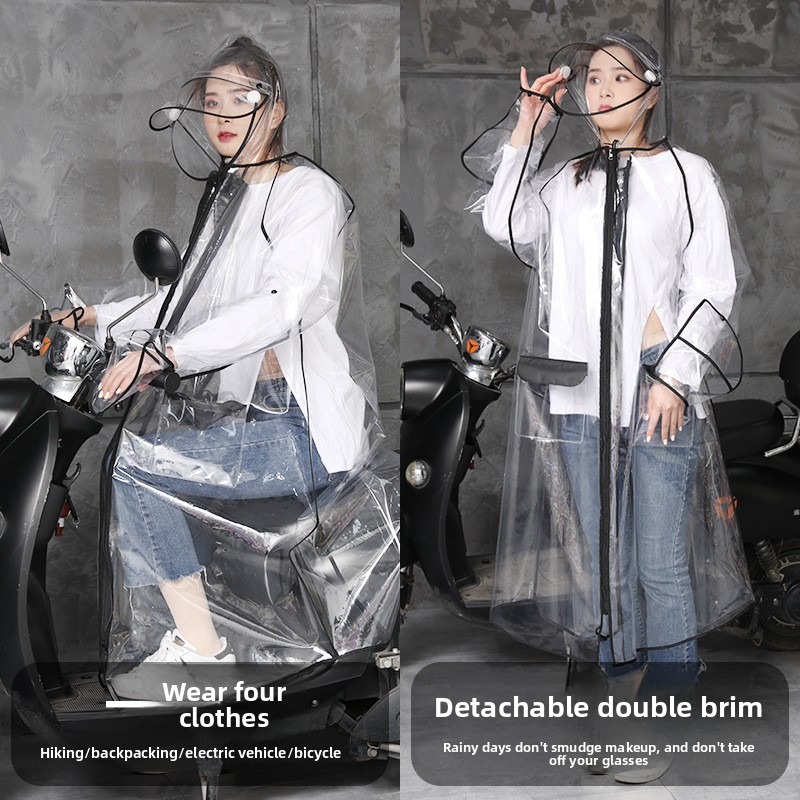 Transparent EVA Rain Poncho Ho – обзор и цена Cycling Commute Rain