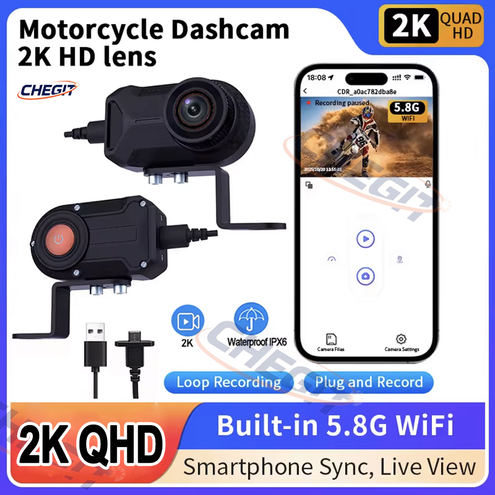 Motorcycle DVR 2K HD WiFi With – обзор и цена Cycling Loop