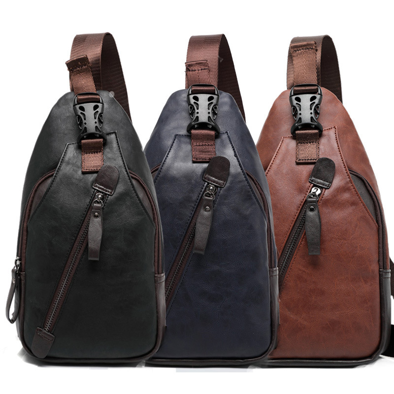 PU leather multi-pocket men's  – обзор и цена Cycling Commuting