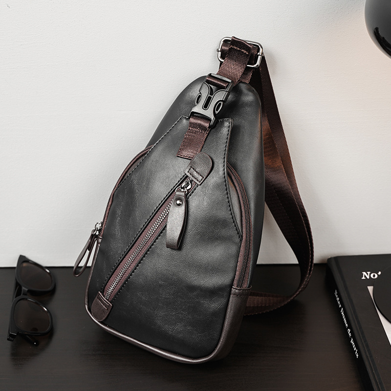 PU leather multi-pocket men's  – обзор и цена Cycling Commuting