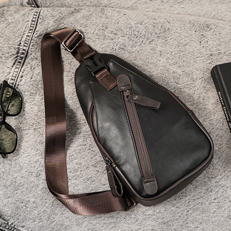 PU leather multi-pocket men's  – обзор и цена Cycling Commuting