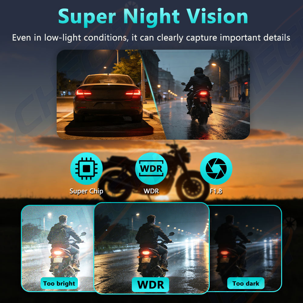 New 2K HD Motorcycle DVR Water – обзор и цена Cycling Loop