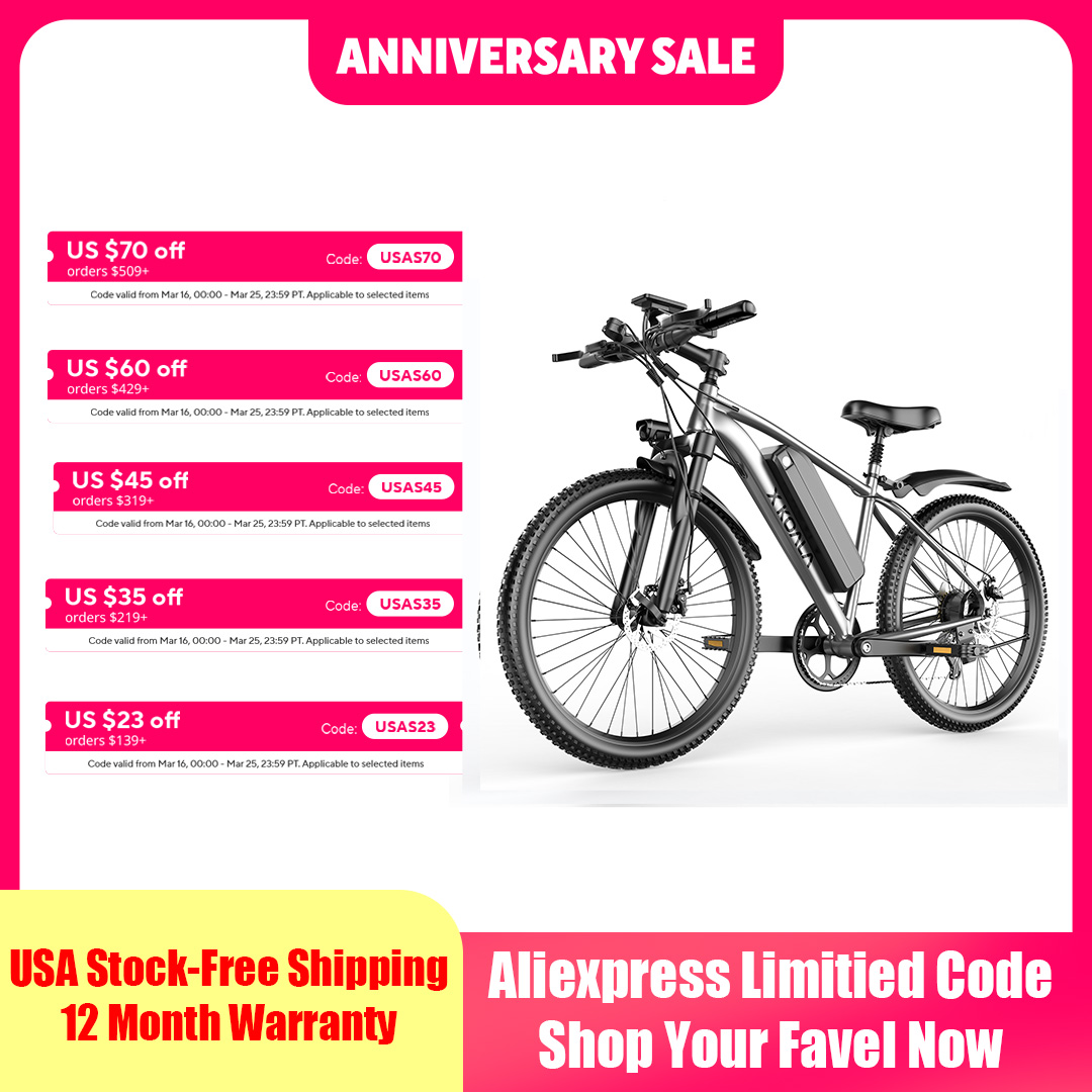 7-Speed E-Bike for Adults, 26