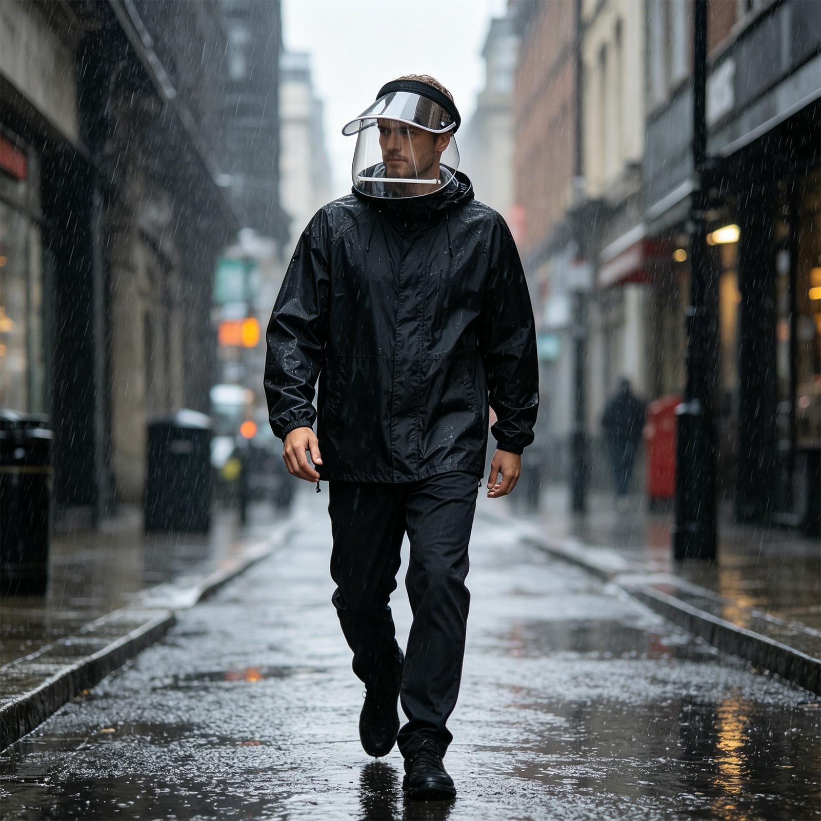 Rain Shield For Face Wide Brim – обзор и цена Cycling Commute Rain
