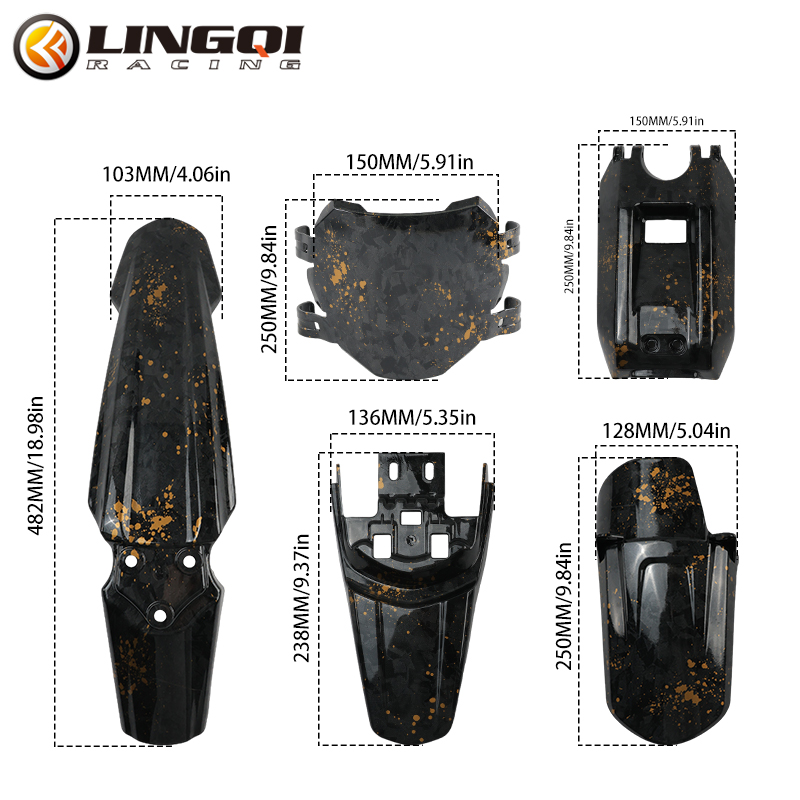 LINGQI Front Rear Mudguard Pit – обзор и цена Bike Light Front Rear