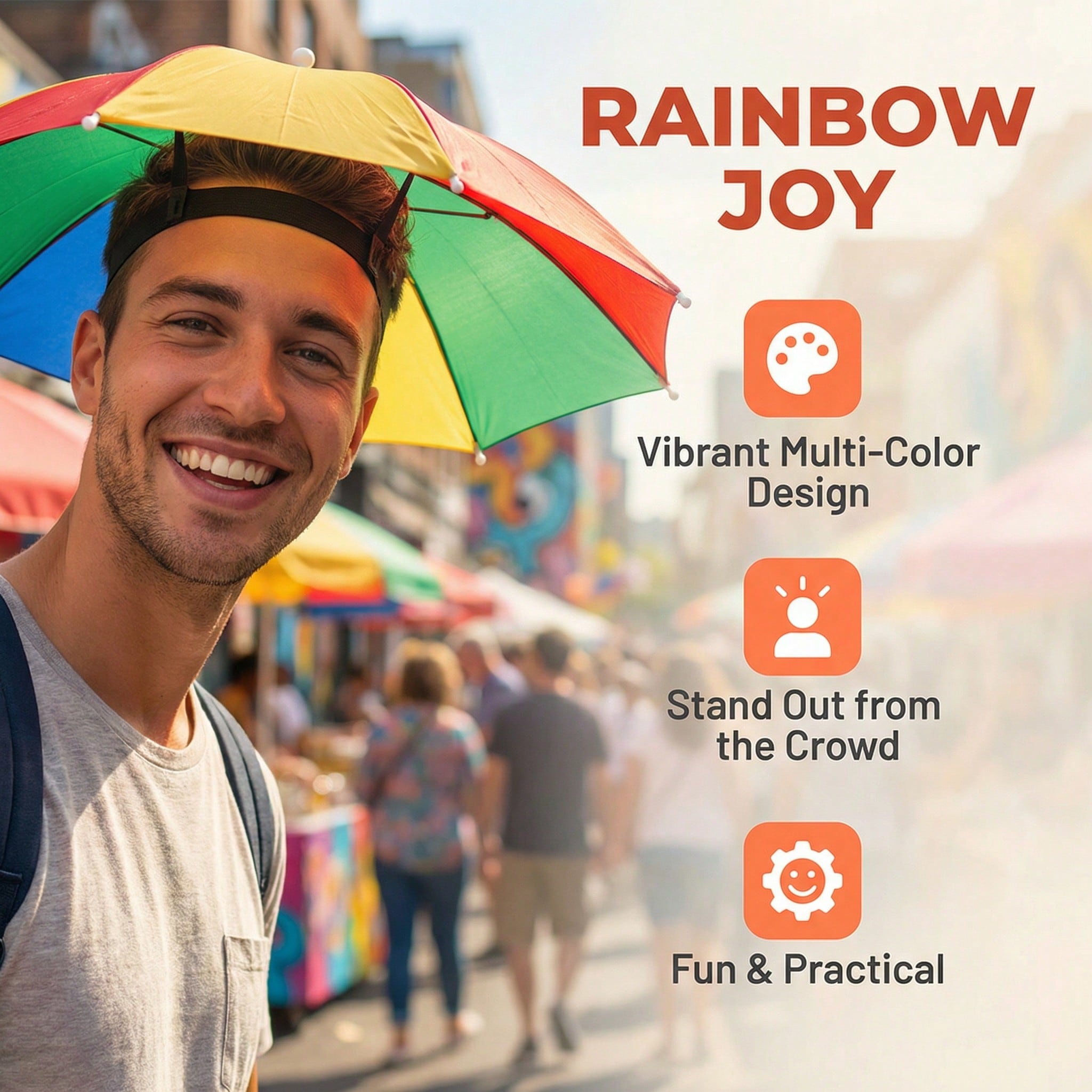Hands Free Head Wear Umbrella  – обзор и цена Cycling Commute Rain