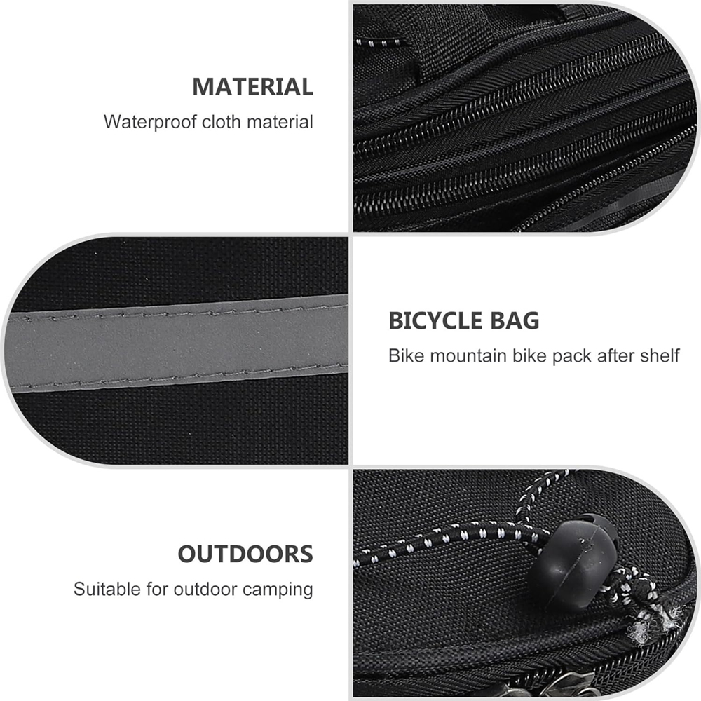 1pcs Bicycle Trunk Bag Bike Re – обзор и цена Waterproof Cycling Commute