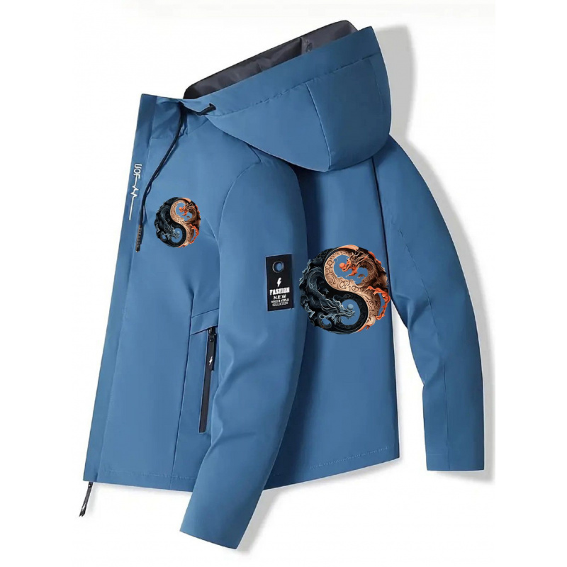 Men's Hooded Jacket - Zippered – обзор и цена Cycling Commute Jacket