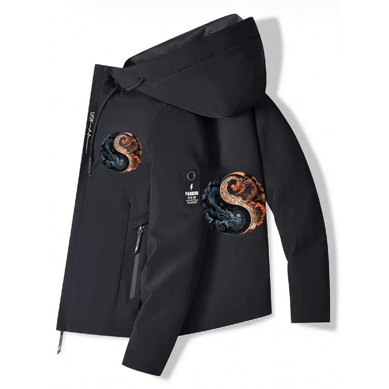 Men's Hooded Jacket - Zippered – обзор и цена Cycling Commute Jacket