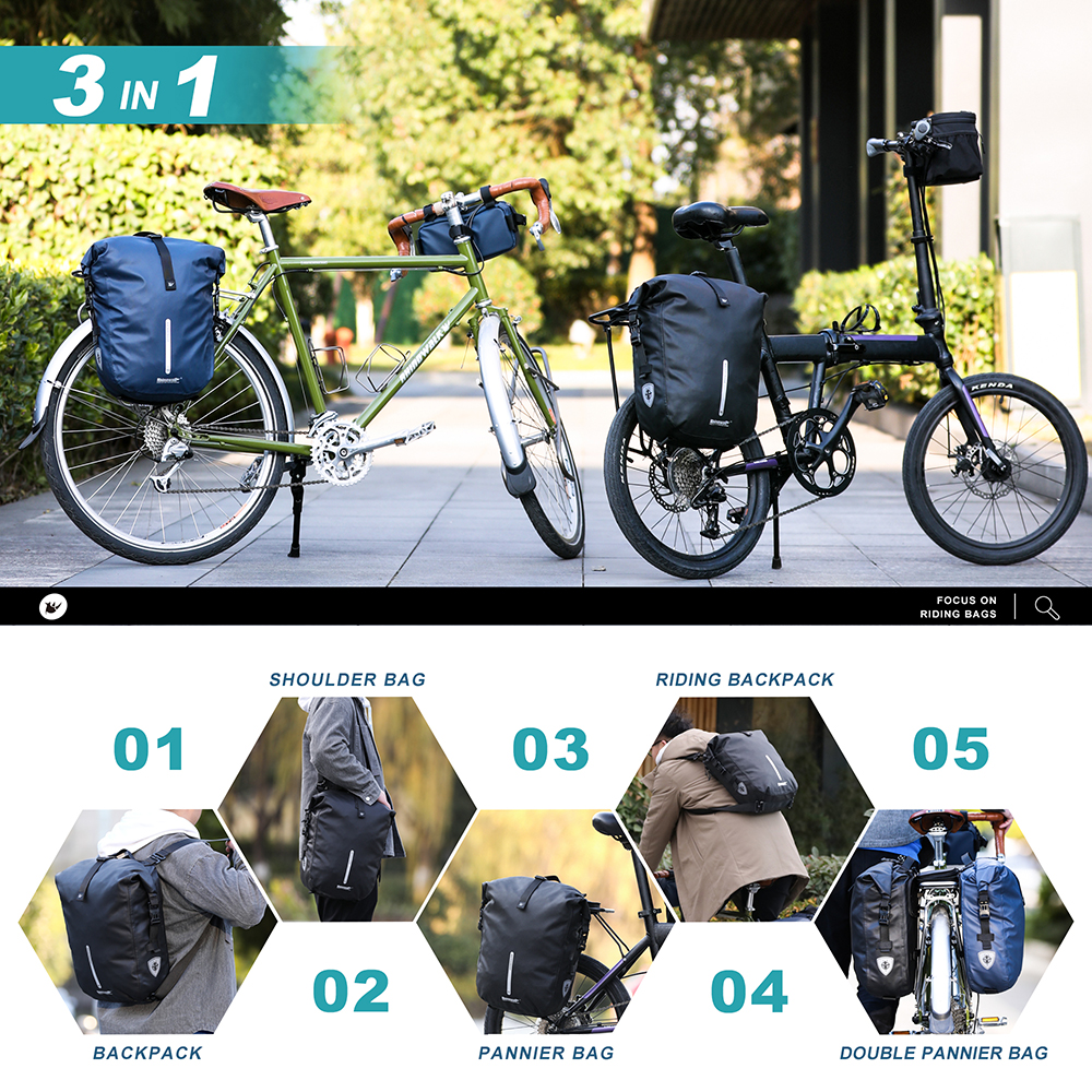 Rhinowalk Waterproof Bike Pann – обзор и цена Cycling Commute Backpack