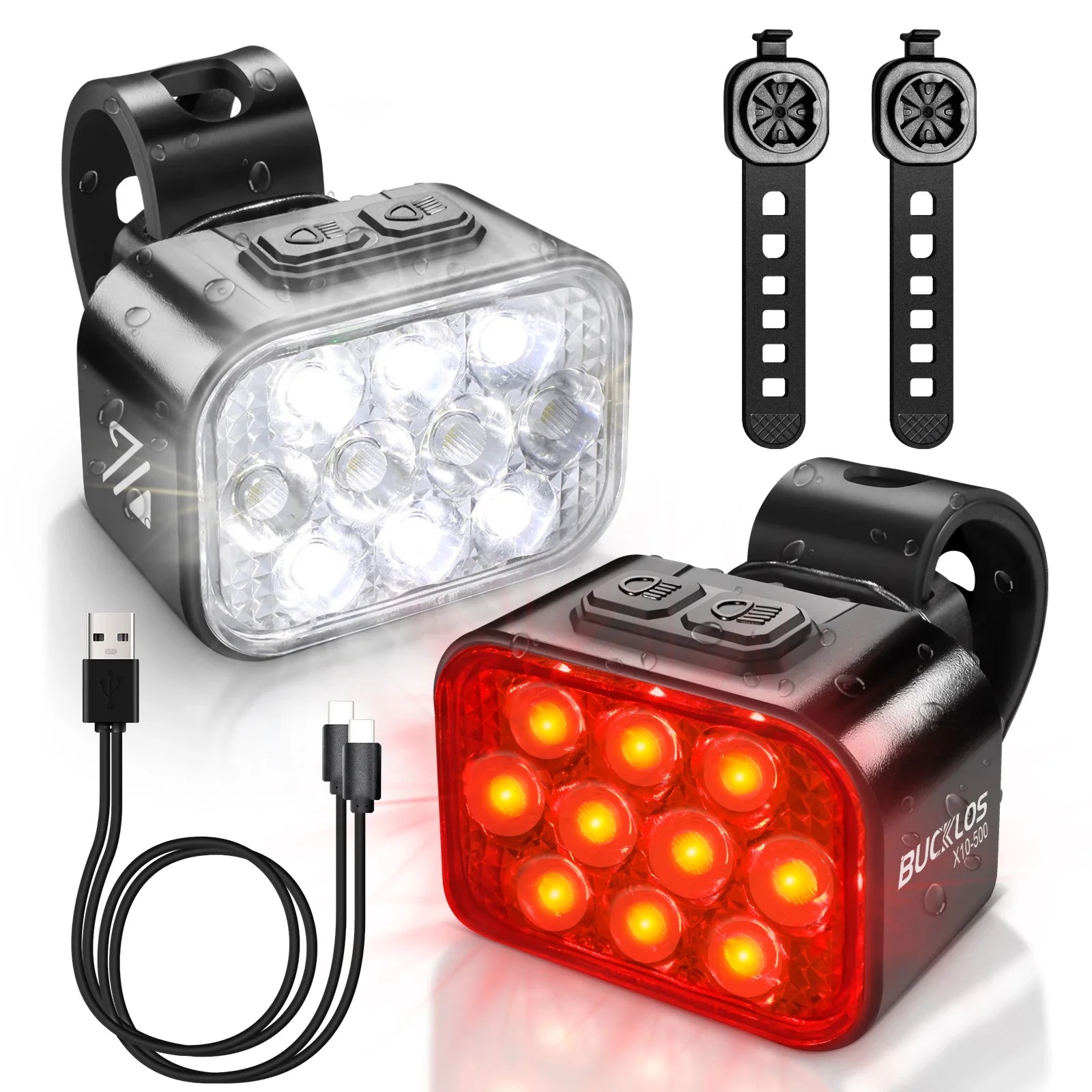 OEM/ODM BUCKLOS USB Charge Bic – обзор и цена Bike Light Front Rear