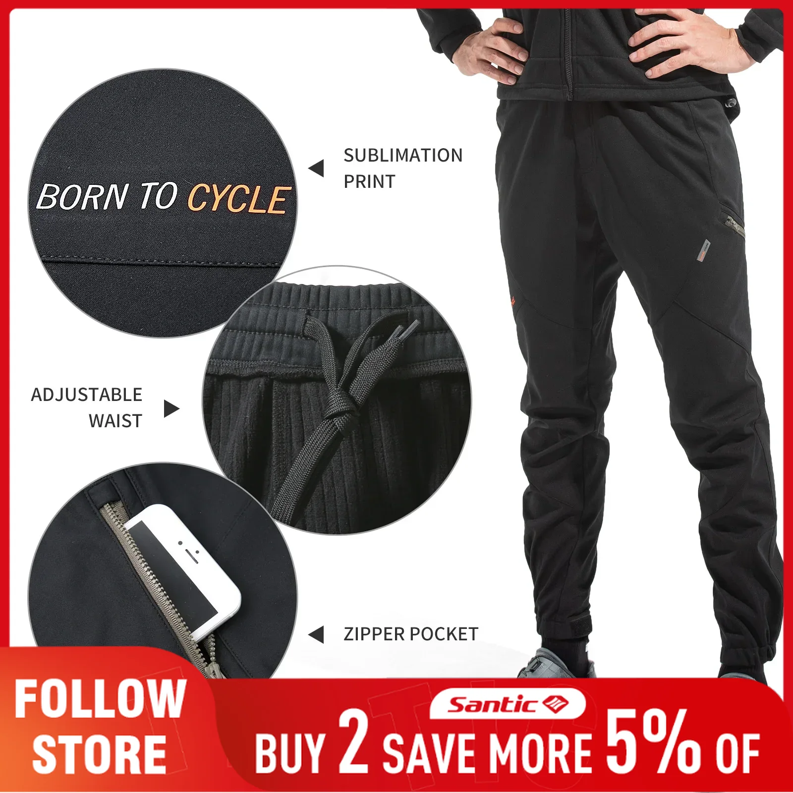 Santic Casual Cycling Pants Me – обзор и цена Cycling Commute Pants