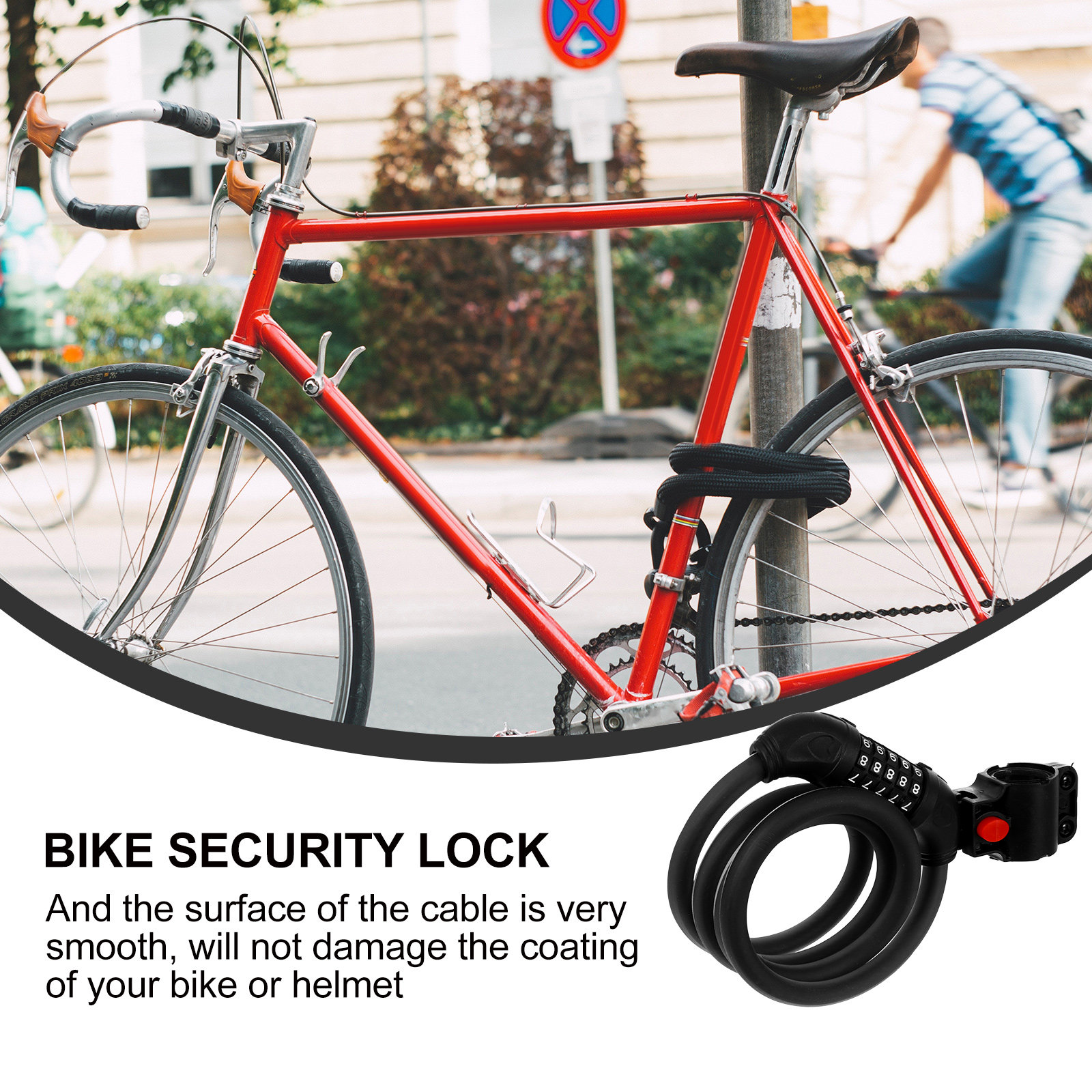 Reflective Stretch Cable Lock  – обзор и цена Commuter Bike Lock