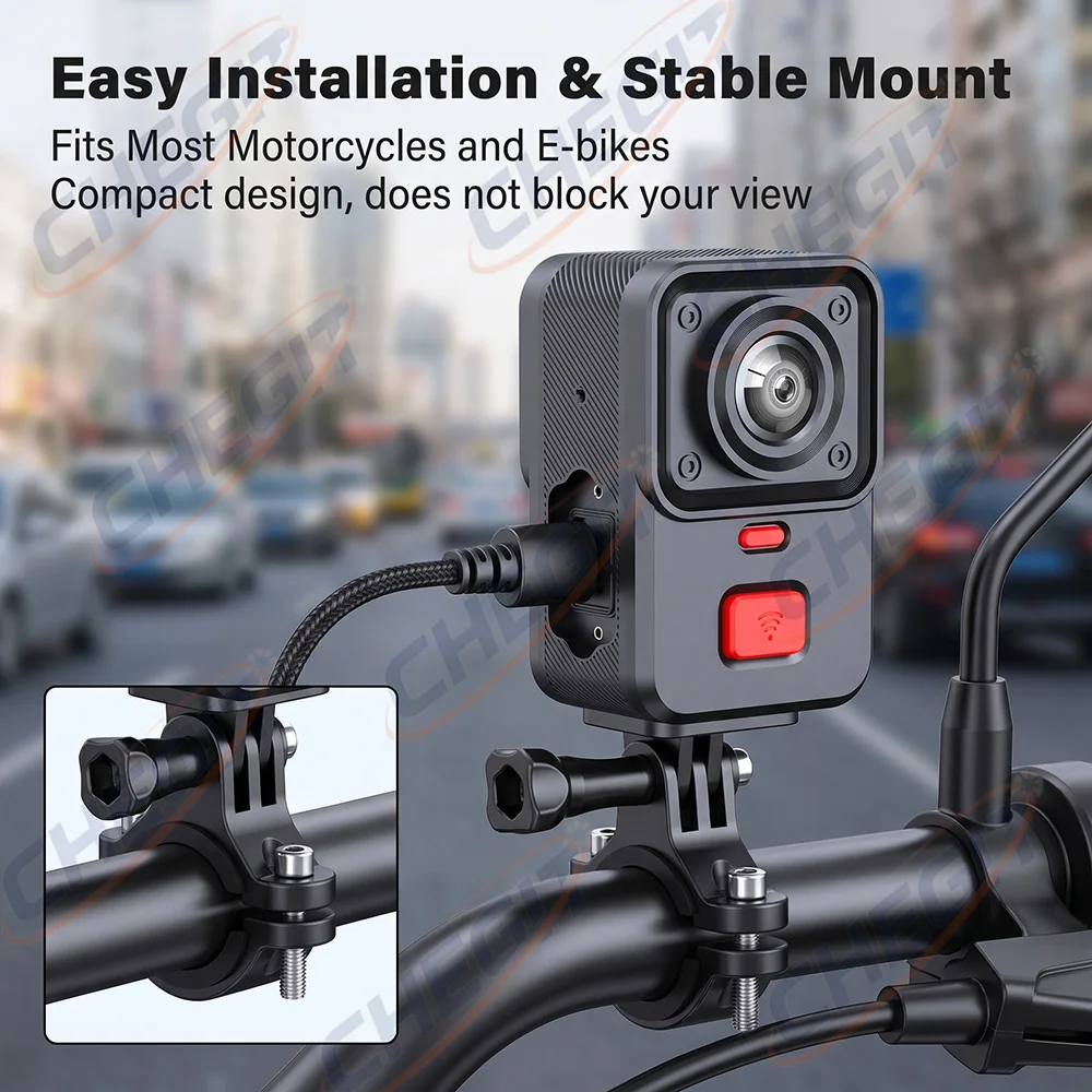 2 Camera Motorcycle DVR 2K HD  – обзор и цена Cycling Loop