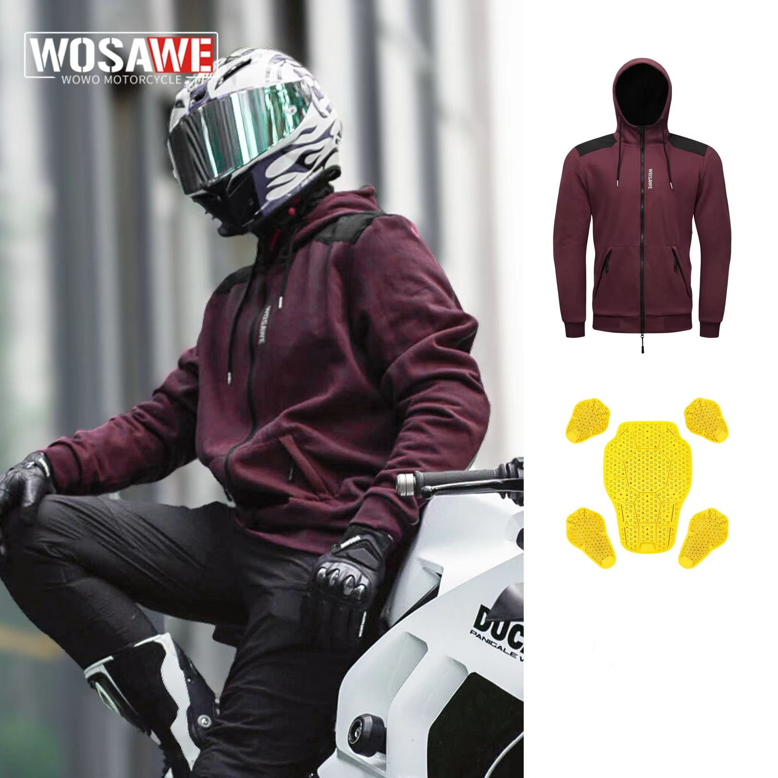 WOSAWE New Motorcycle Jacket W – обзор и цена Cycling Commute Jacket