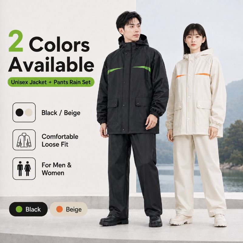 Unisex 2-Piece Waterproof Cycl – обзор и цена Cycling Commute Rain