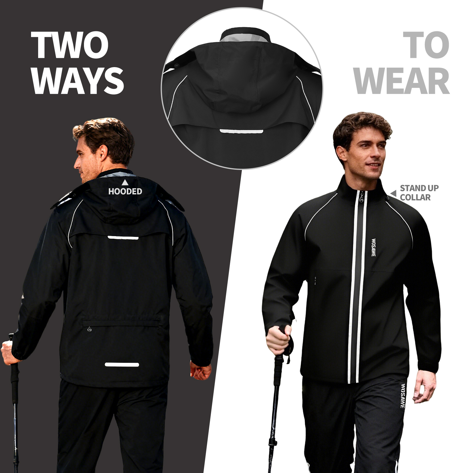 WOSAWE Reflective Motorcycle R – обзор и цена Cycling Commute Rain