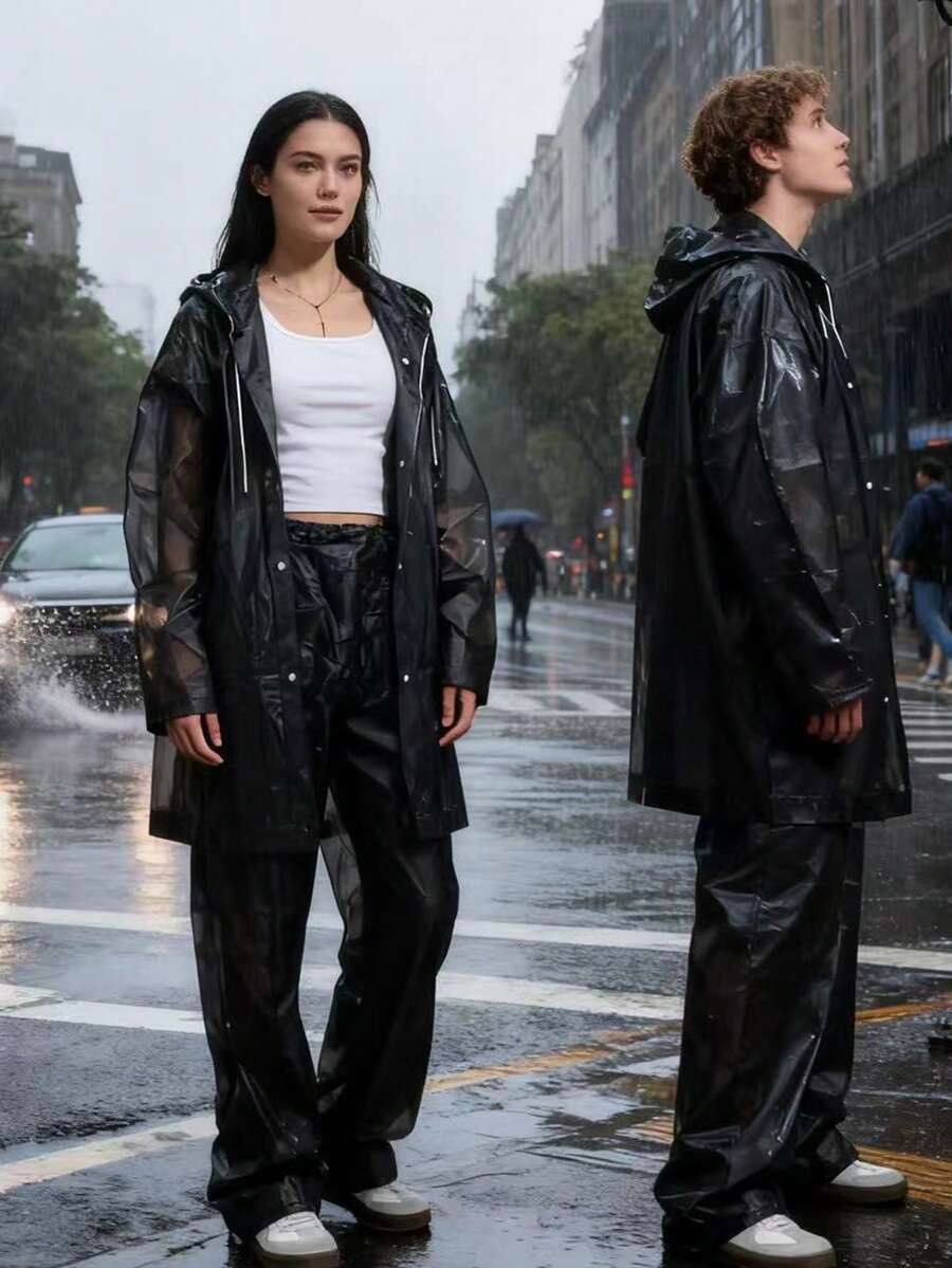 2pcs Unisex full-body rain sui – обзор и цена Cycling Commute Rain