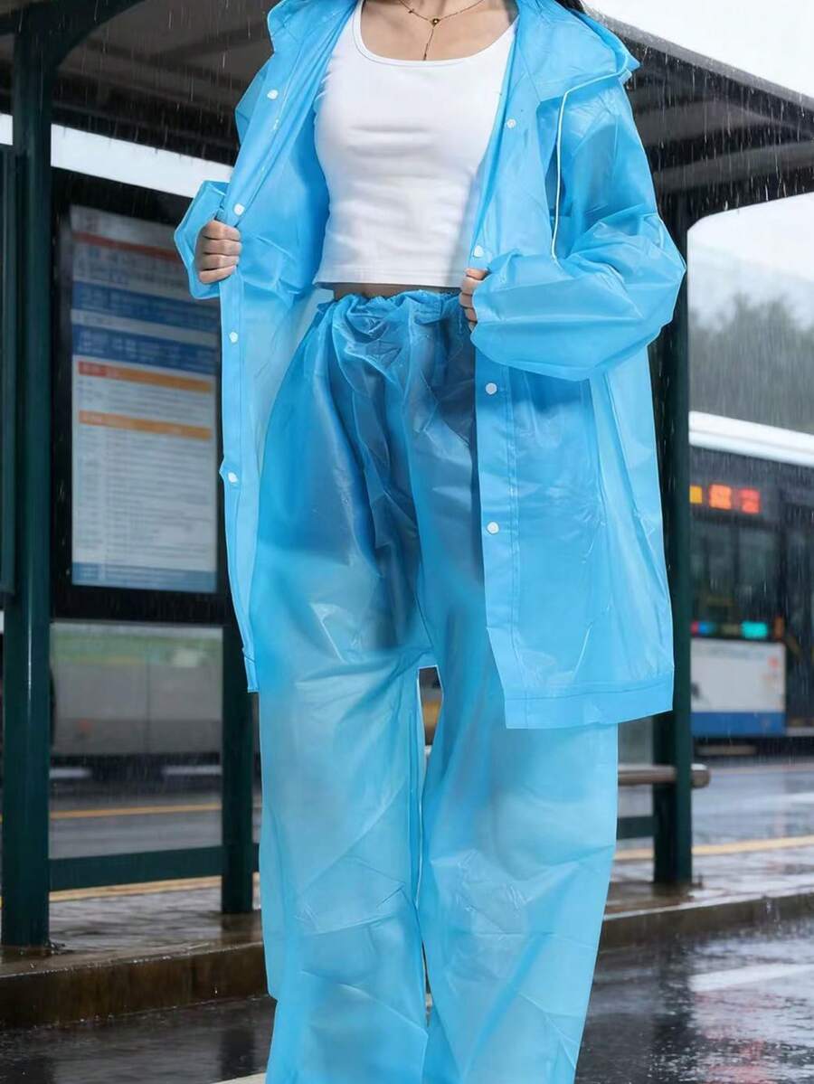 2pcs Unisex full-body rain sui – обзор и цена Cycling Commute Rain