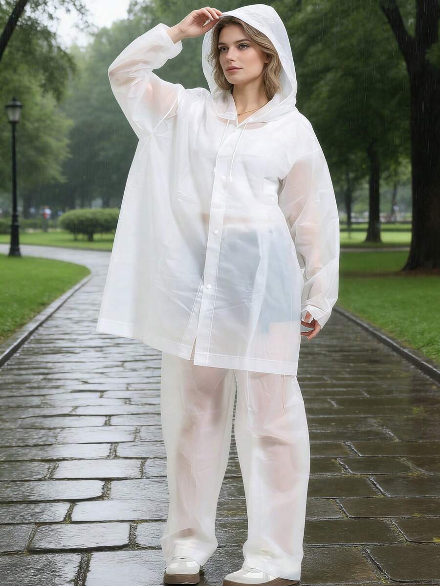 2pcs Unisex full-body rain sui – обзор и цена Cycling Commute Rain