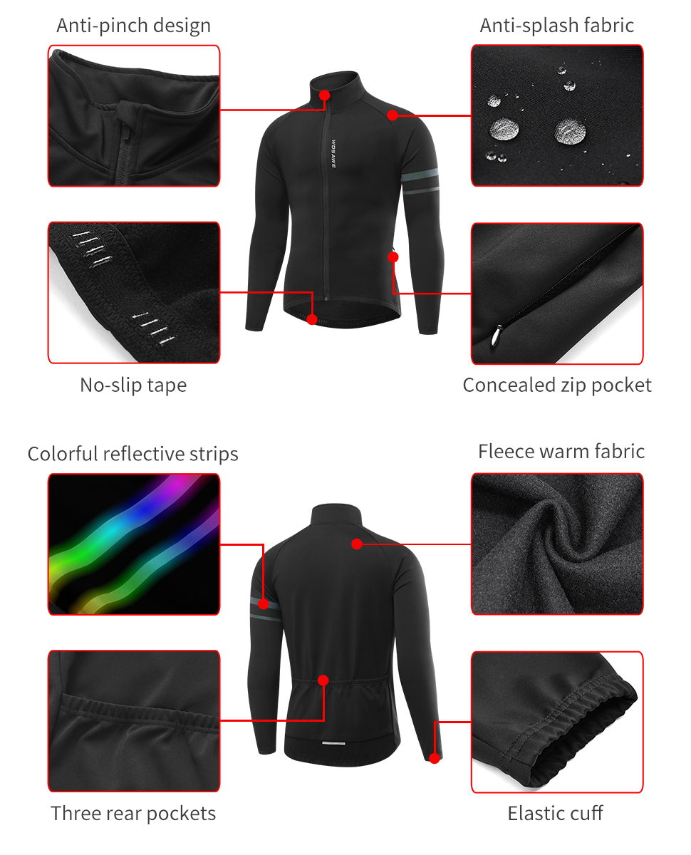 WOSAWE Men'sThermal Winter Cyc – обзор и цена Cycling Commuter Jacket